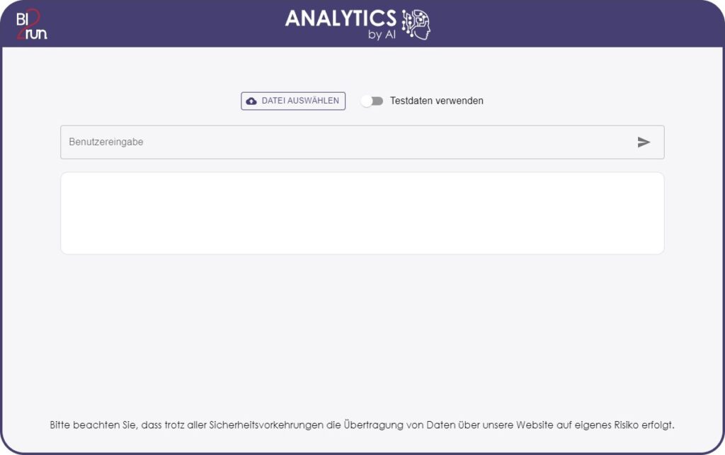 BI2run - Analytics by AI Demo