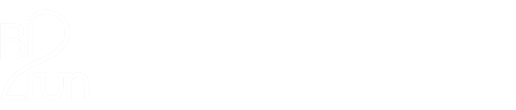 BlueBee X BI2run Logo weiß