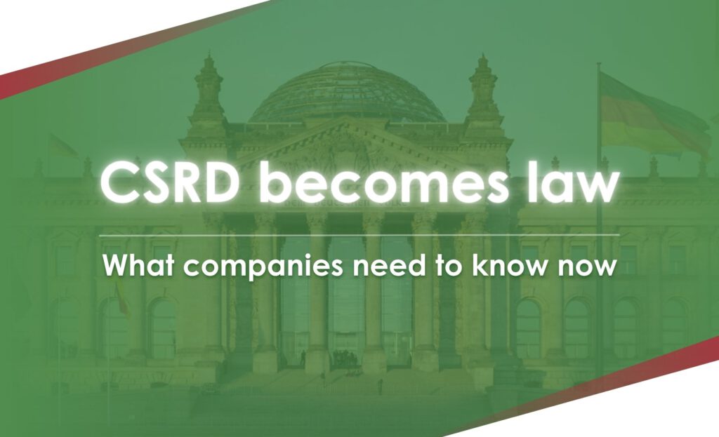 BI2run - CSRD becomes law