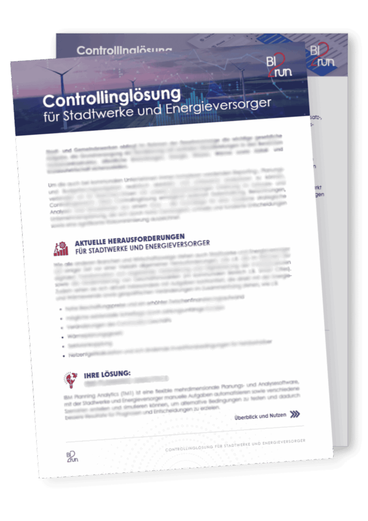 Controlling für Stadtwerke